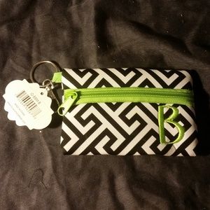 'B' Monogrammed Coin Purse